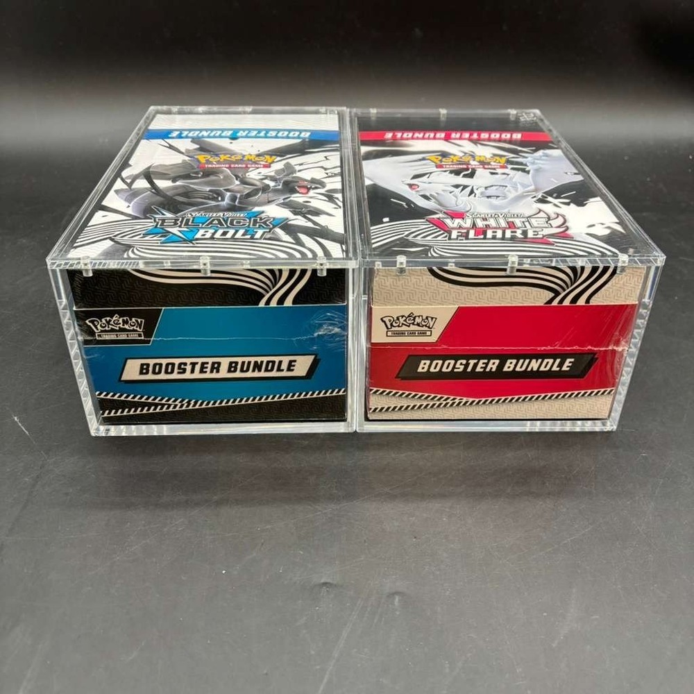 2x Pokemon Black Bolt White Flare Sealed Booster Bundle Display Case W/AcrylicPROBSTEIN is actively accepting consignments !!