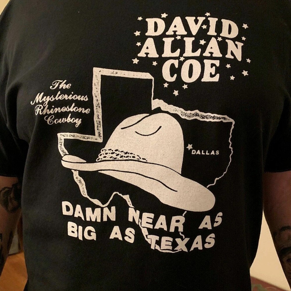 David Allan Coe memory T-shirt black Short sleeve All sizes S to 5XL