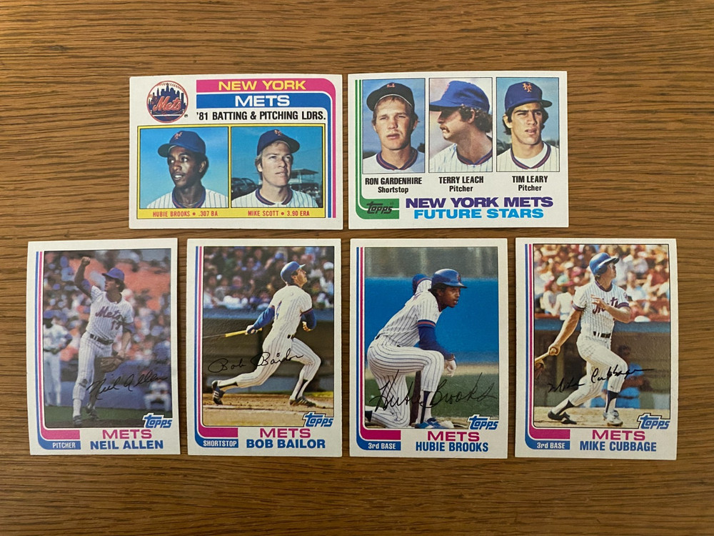 1982 Topps Baseball New York Mets Team Set