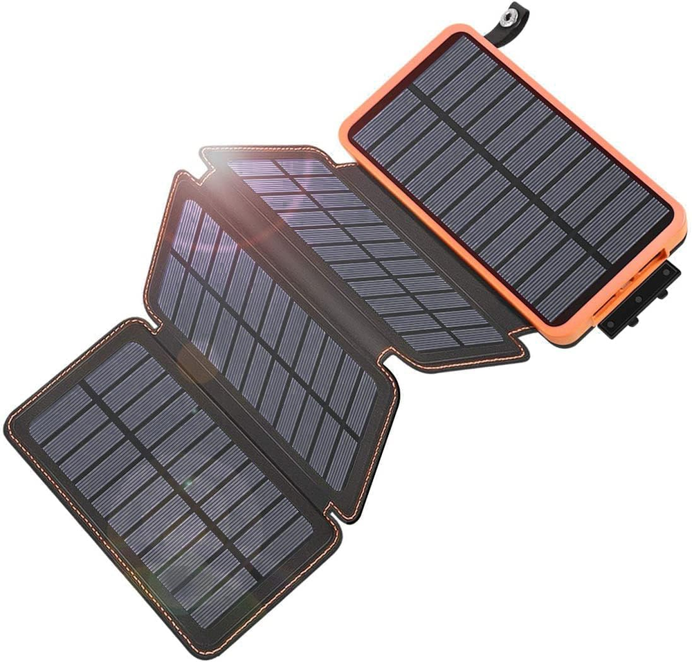 Solar Charger Power Bank 25000Mah - QC3.0 Fast Charging Solar Powered Battery Pa