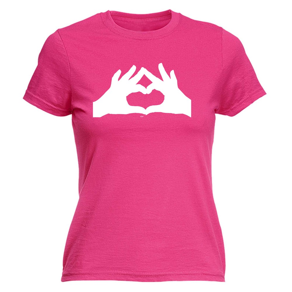 Heart Hands - Womens T Shirt Funny T-Shirt Novelty gift tshirt