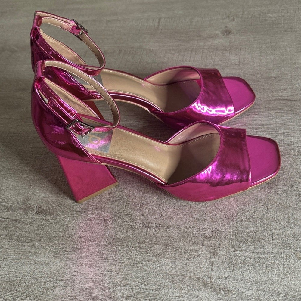 Dolce Vita Jayde Pink Ankle Strap Open Toe Heels Size 6.5 Womens