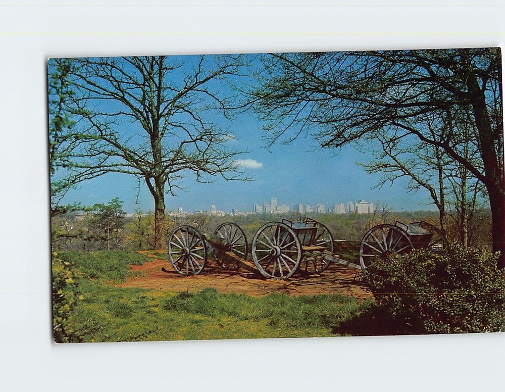 Postcard Atlanta Skyline From Fort Walker Atlanta Georgia