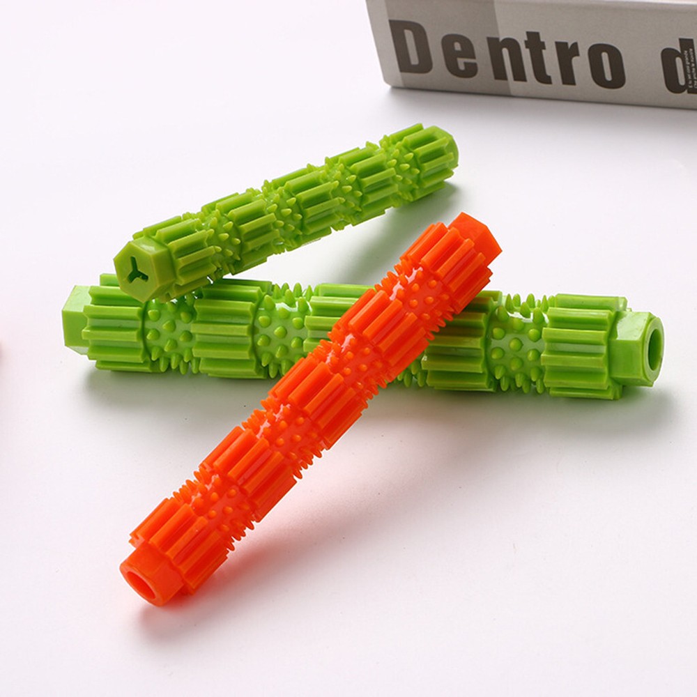 Juguetes para masticar perros mascotas entrenamiento masticador agresivo limpieza dental molar juguete verde