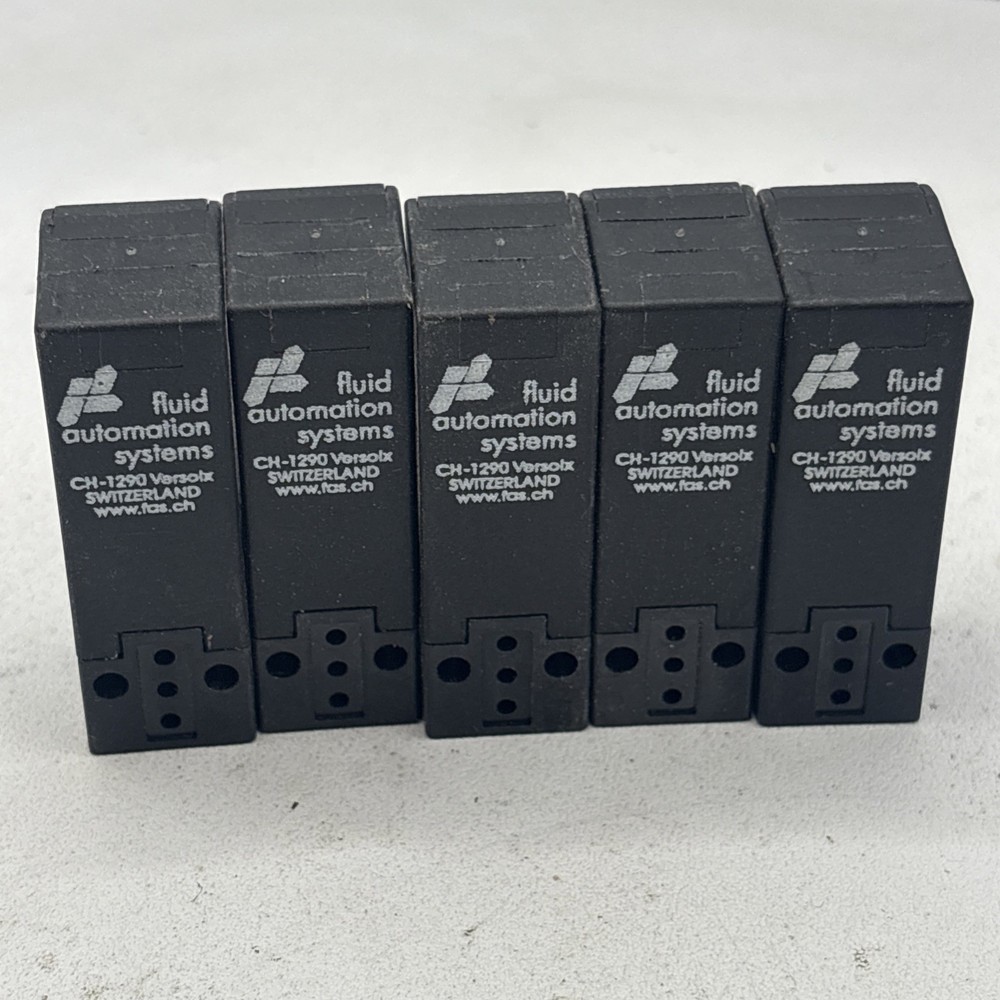 Lot Of 5 Fluid Automation Systems CH-1290 Versoix 01-321P1011H1 Solenoid Valves