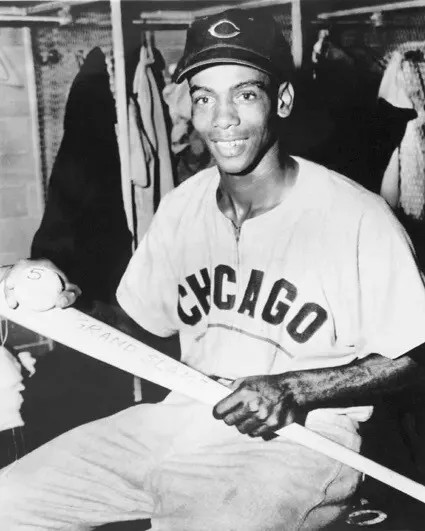 1955 Chicago Cubs Ernie Banks Baseball 4x6 PHOTO PRINT