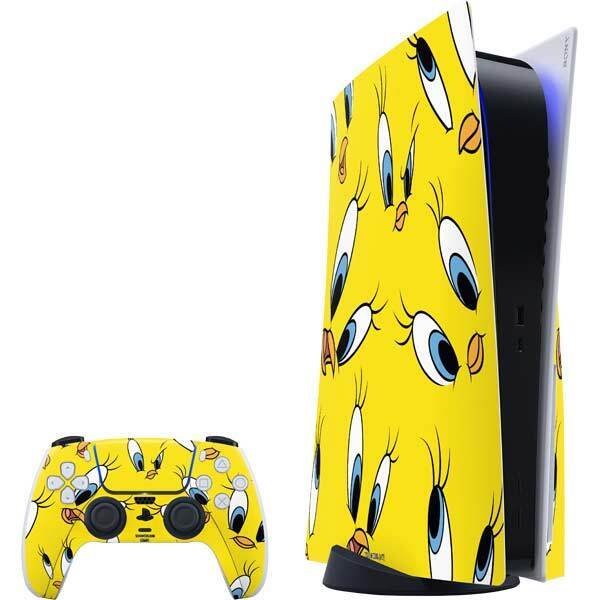 Looney Tunes PS5 Bundle Skin - Tweety Bird Super Sized Pattern
