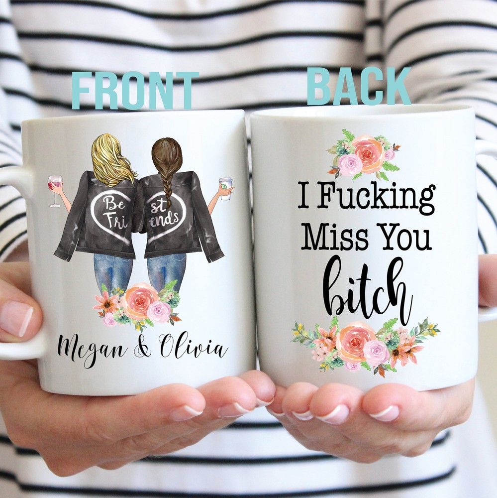 Personalized Best Friend Gift Custom Bff Mug Moving Away Gift Long Distance