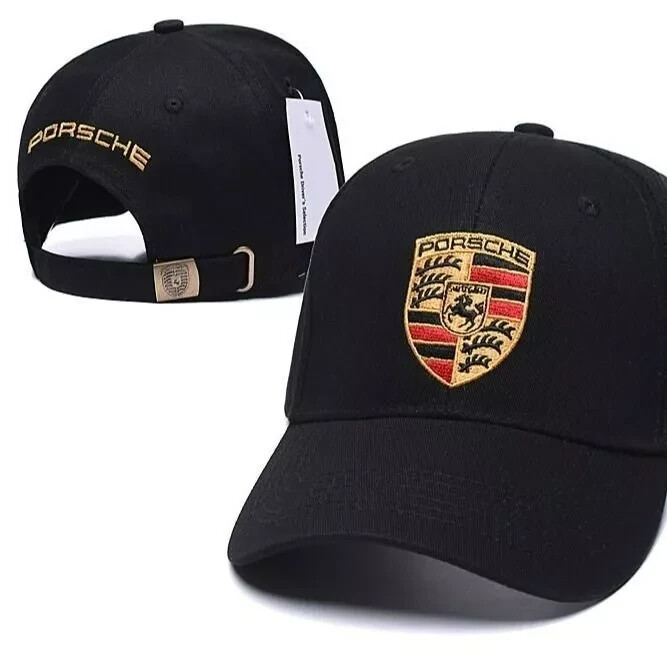 Unisex Adult F1 Team Racing Porsche Adjustable Sun Hat Caps  black