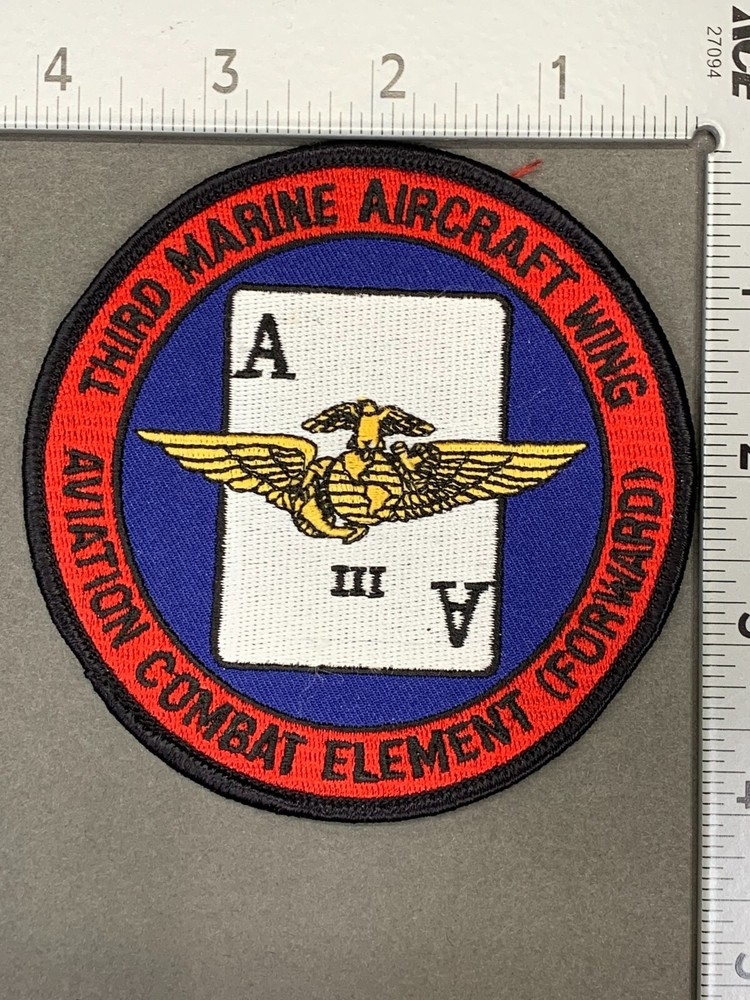 THIRD MARINE AIRCRAFT WING AVIATION COMBAT ELEMENT (FORWARD) PATCH, UN-SEWN