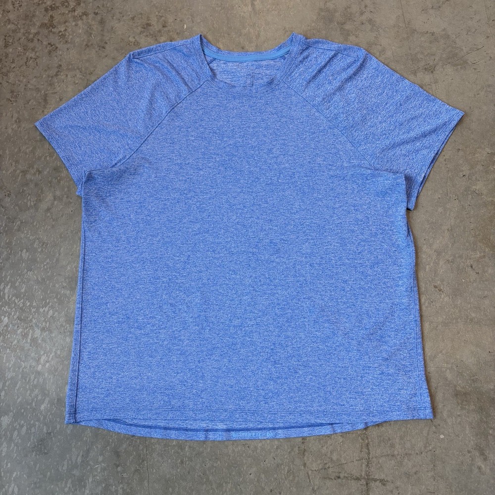 Lululemon License to Train Classic Fit T Shirt Blue Performance Stretch Size 16?