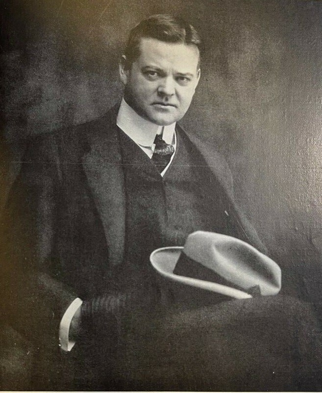 1920 Vintage Magazine Illustration Herbert Hoover