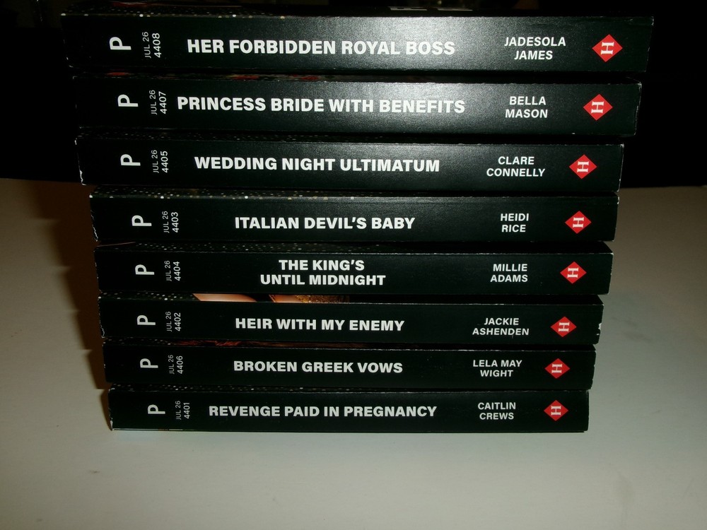 Lot of (8) Harlequin Presents July 2026 (ExcCond) Larger Print