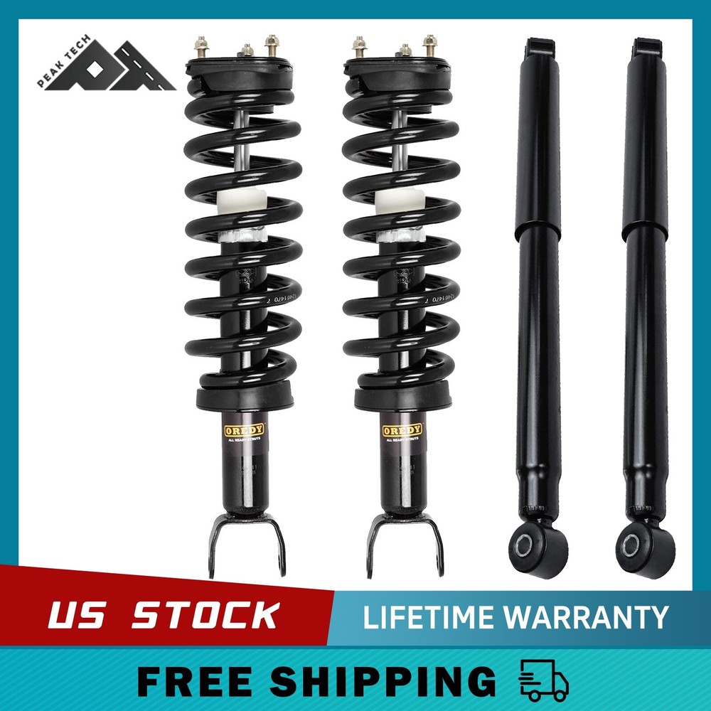 4WD Front Struts + Rear Shock Absorbers for 5-Lug 2006 2007 2008 Dodge Ram 1500