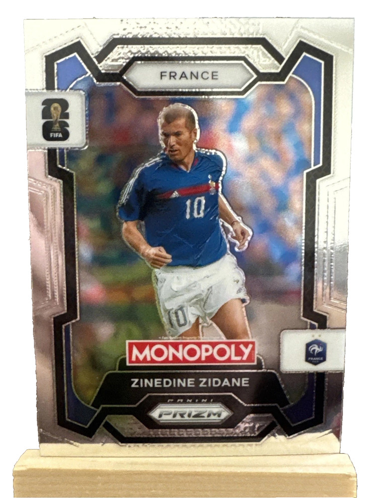 2026 Prizm Monopoly FIFA World Cup Soccer Zinedine Zidane #9 France le bleu