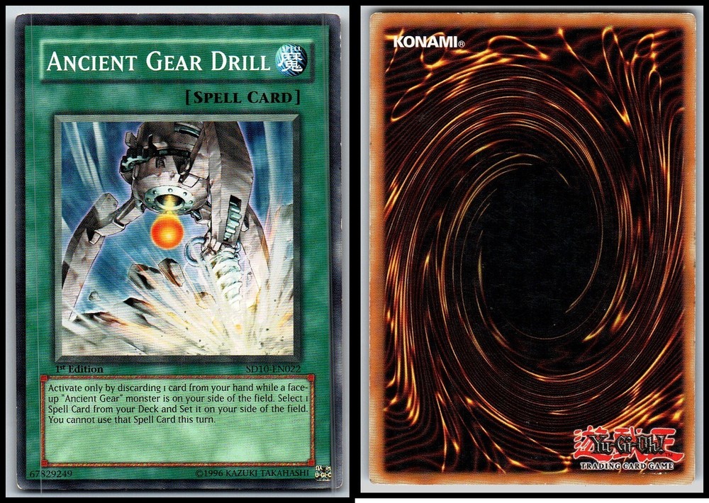 ANCIENT GEAR DRILL SD10-EN022 1ST EDITION YUGIOH