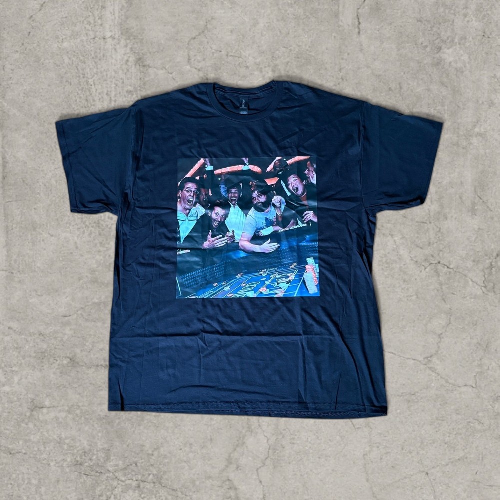 The Hangover movie T-shirt with front graphic in black. Size L.