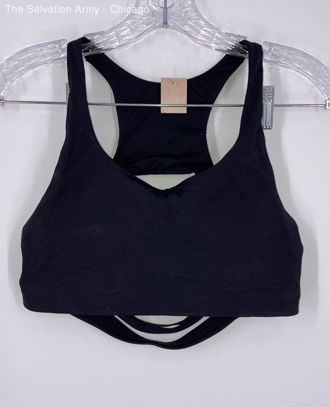 Lululemon Womens Black Stretch Comfort Activewear Sports Bra Size Small