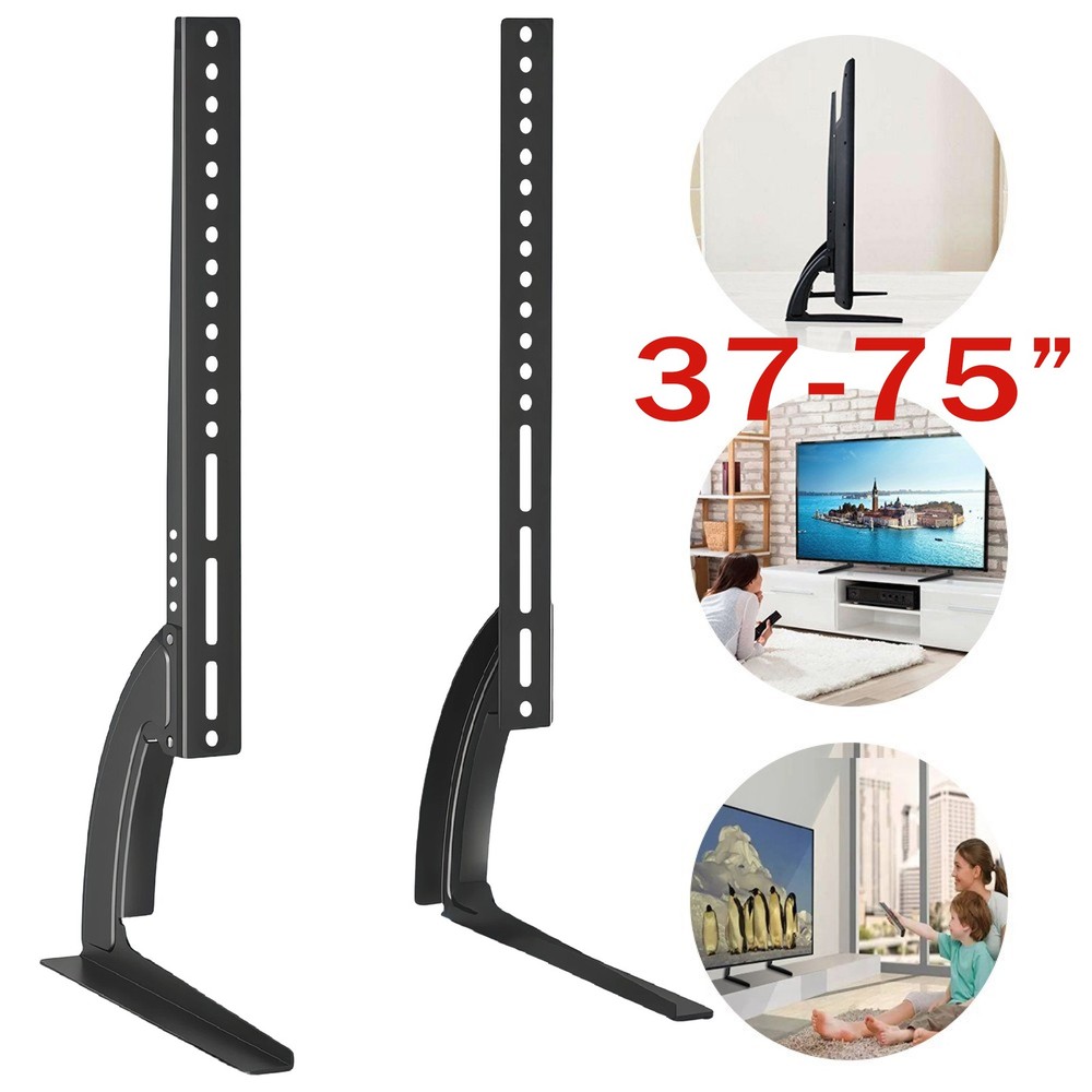 37-75” Universal Table Top TV Stand Base LCD LED VESA Pedestal Mount Bracket US
