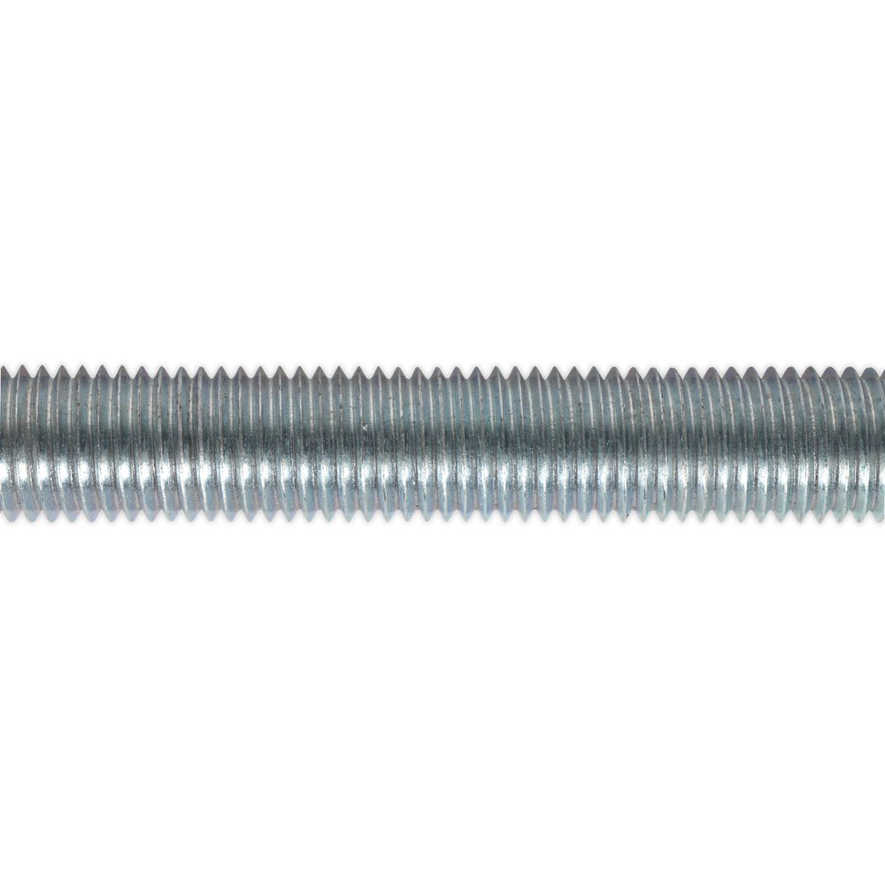 Sealey Threaded Rod 5 Pieces 16mm M16 x 1m Steel Zinc Plated 2mm Pitch STUD16
