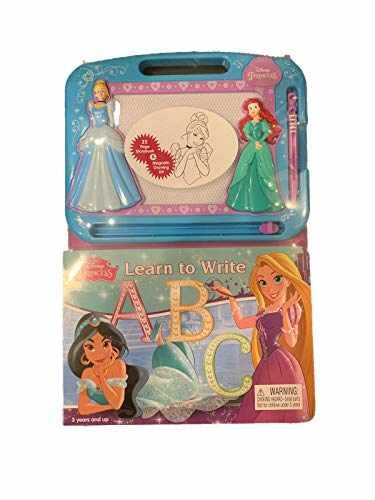 Disney Learning Etch Magnetic Board and Book Combo w/ 22 Page - Toy - Very Good