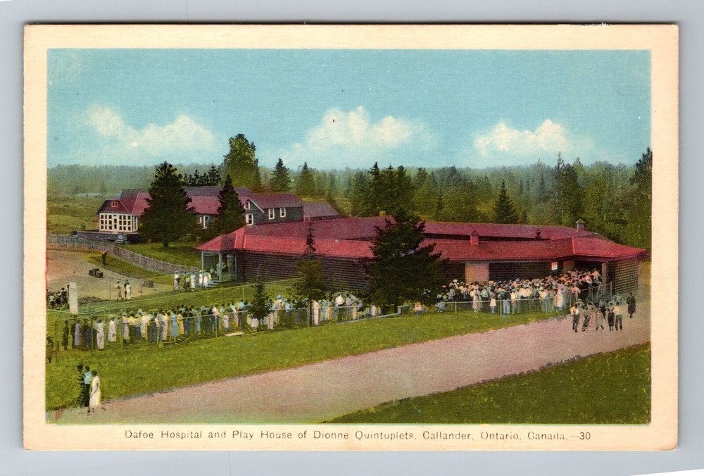Callander ON-Ontario, Play House Dionne Quintuplets, Vintage Postcard