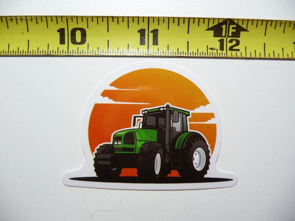 Farm Tractor Sun Clouds Decal for Farmers Country Ranch Life Support