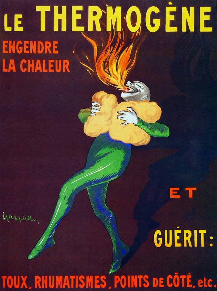 4260.Le Thermogene.engedre la chaleur.rhumatismes.POSTER.decor Home Office art