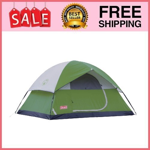 Coleman Sundome Camping Tent 2/3/4/6 Person Dome Tent with Easy Setup Included