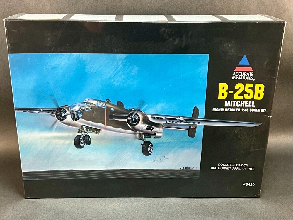 Accurate Miniatures Model Kit 3430 1:48 Scale B-25B Mitchell-image
