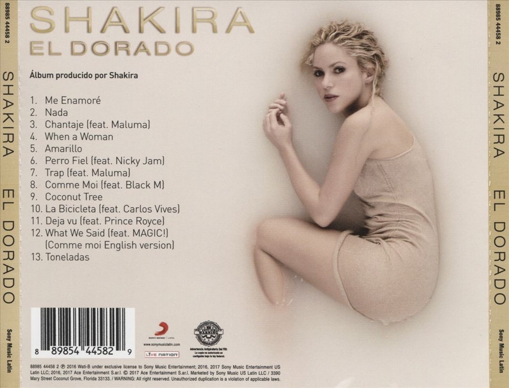 Shakira El Dorado New Cd
