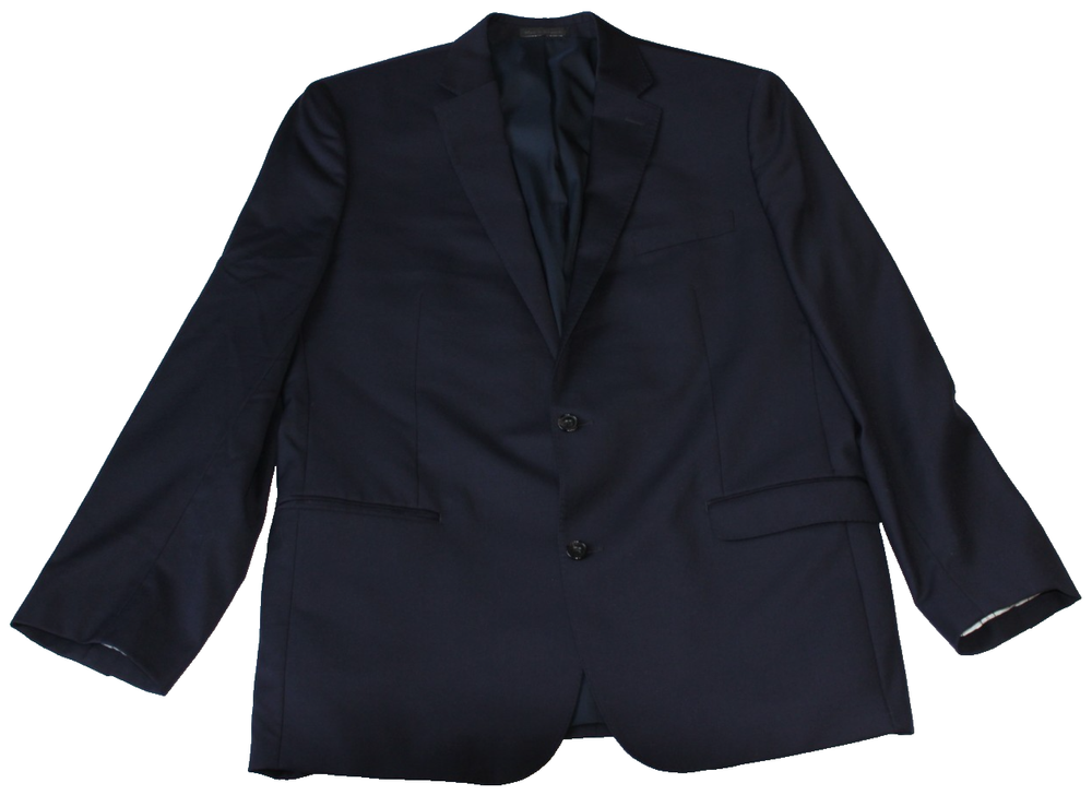 Lauren Ralph Lauren Black Label Men's Slim Fit Blazer Size 46L Blue 100% Wool
