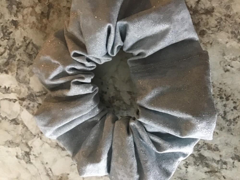 Silver glitter SCRUNCHIE Christmas HAIR ELASTIC Scrunchies vsco stocking stuffer