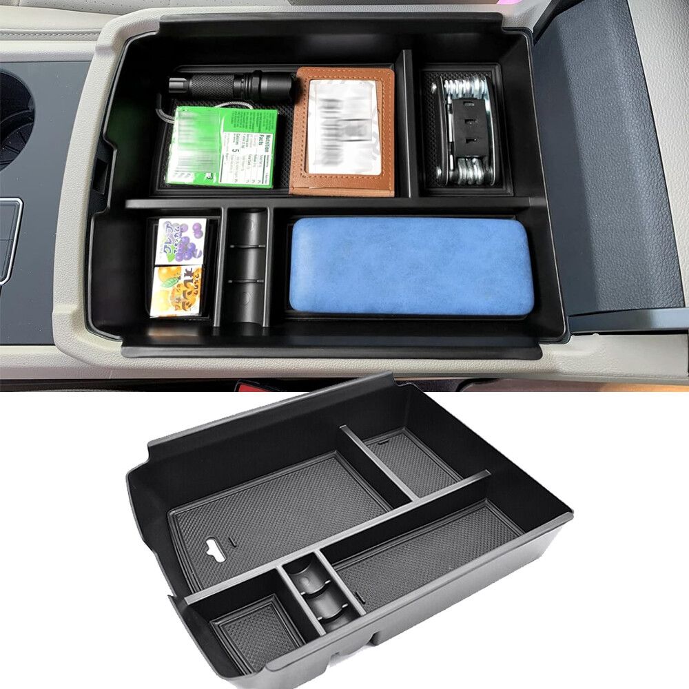 Car Armrest Storage Box For VW Volkswagen Atlas 2018-23 Center Console Organizer
