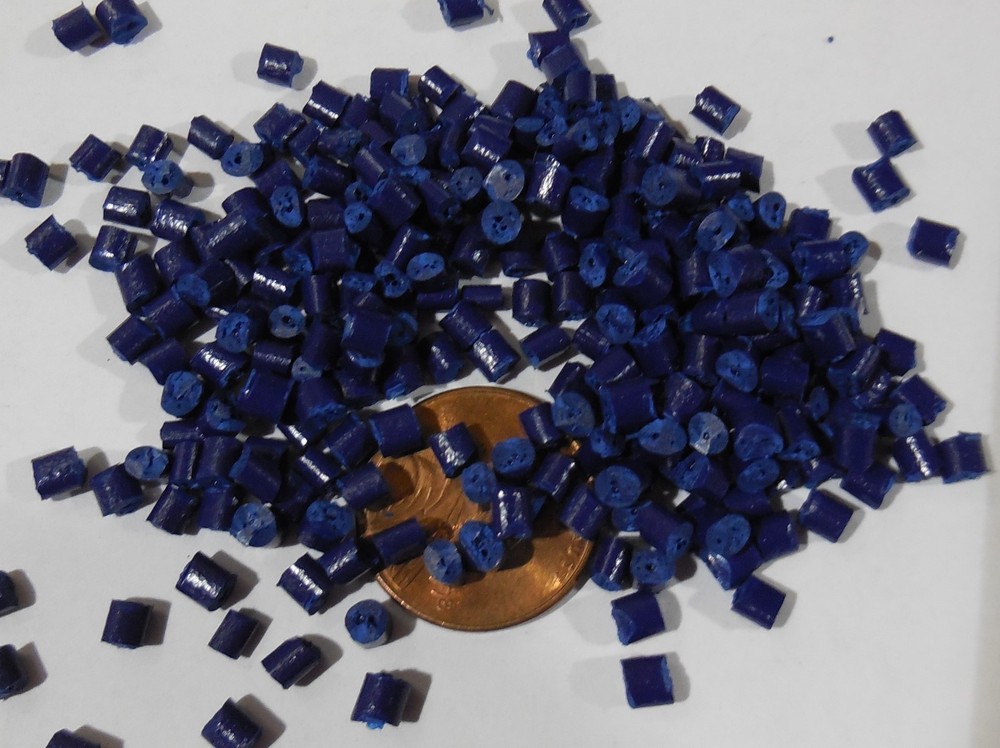 ABS Blue Color Concentrate Plastic Pellets - 5 lbs Resin Dye-image