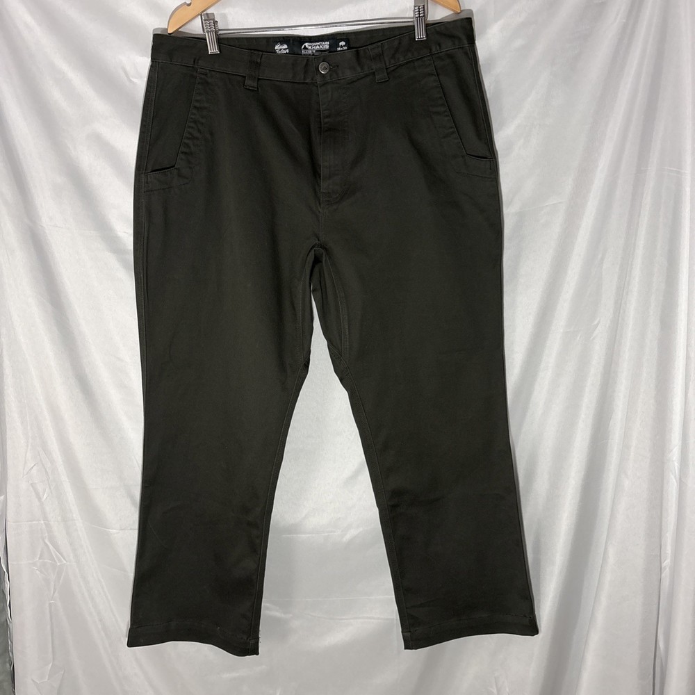 Mountain Khakis Teton Pants, Relaxed Fit Men’s 38x32, Olive Green MINT