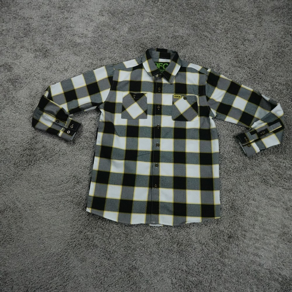 Dixxon DFC Flannel Shirt Boys Extra Large Plaid Youth Division Button Up