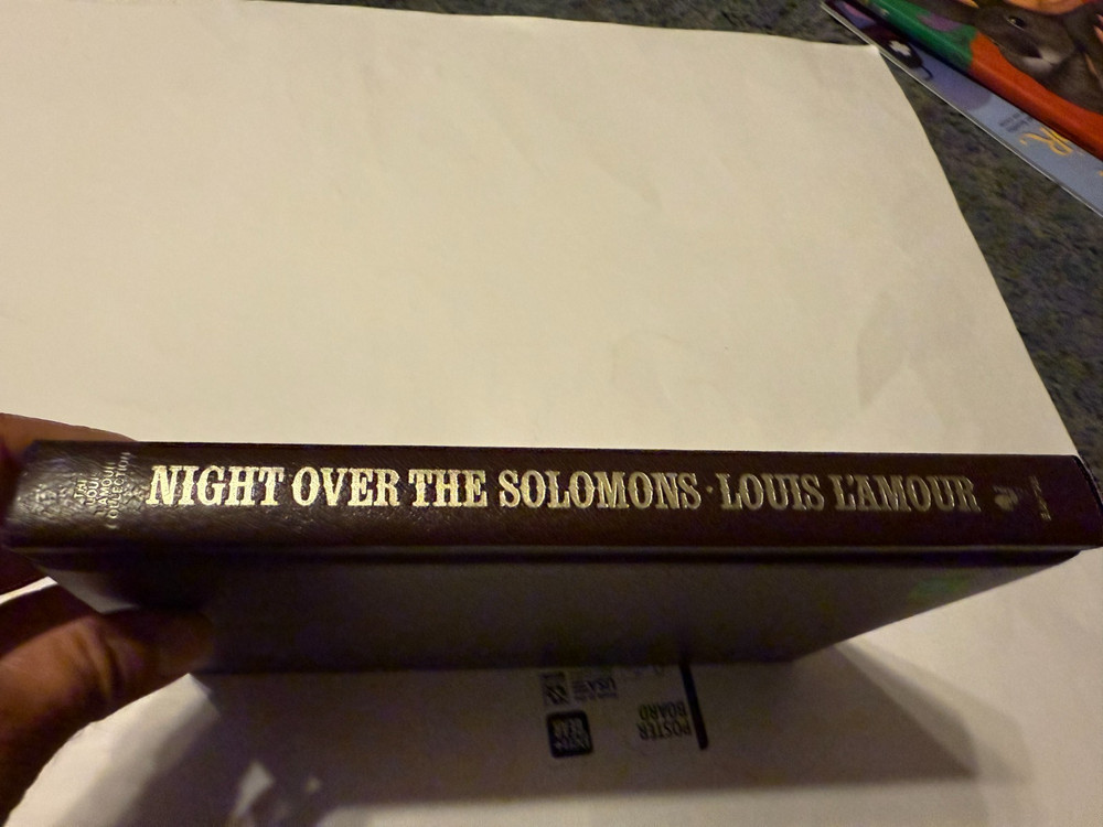 Night Over the Solomons - Louis L'Amour, 1986 Leatherette Bound