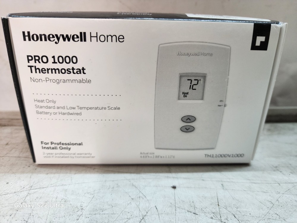 Honeywell PRO TH1100DV1000 Non-Programmable Heat Only Thermostat