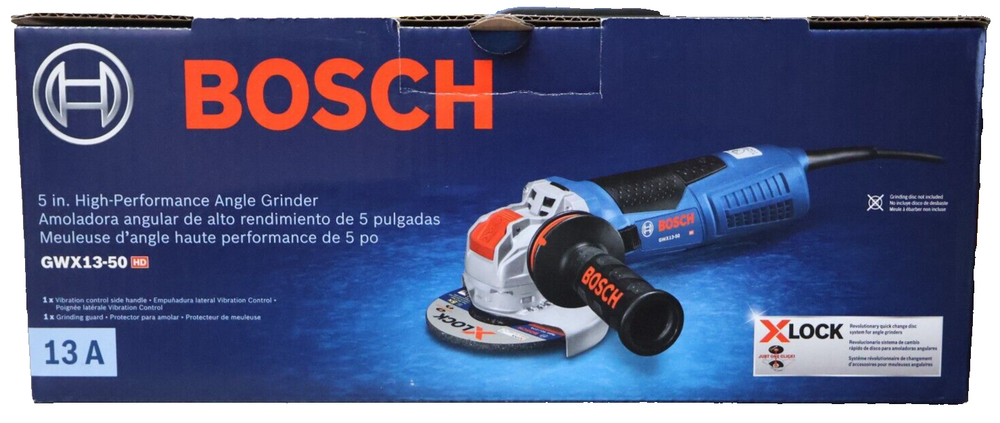 Bosch GWX13-50 5 inch Electric Angle Grinder 13A XLock