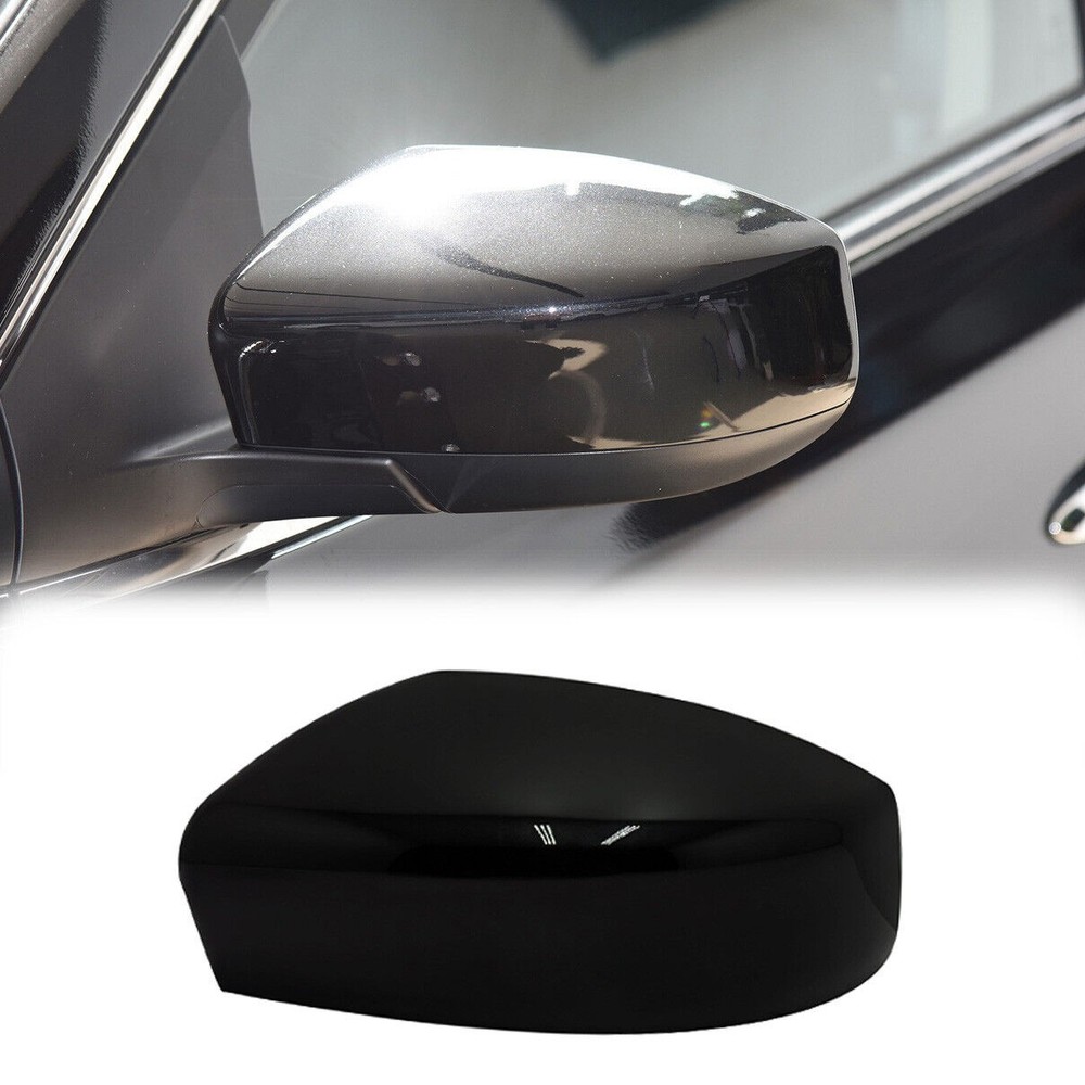 Black Left Driver Side Car Rearview Mirror Cap Cover For Nissan Sentra 2013-2019