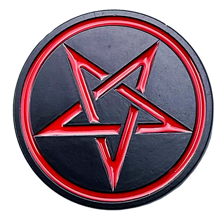 Embossed Enamel Lapel Pin Badge - Pentagram Symbol Logo Icon Symbol NEW