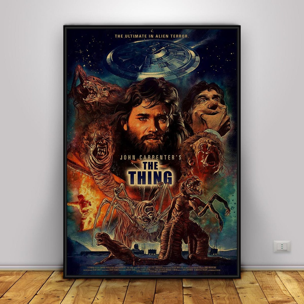 The Thing Movie Poster , Classic Horror Sci-Fi Wall Art Print No Frame