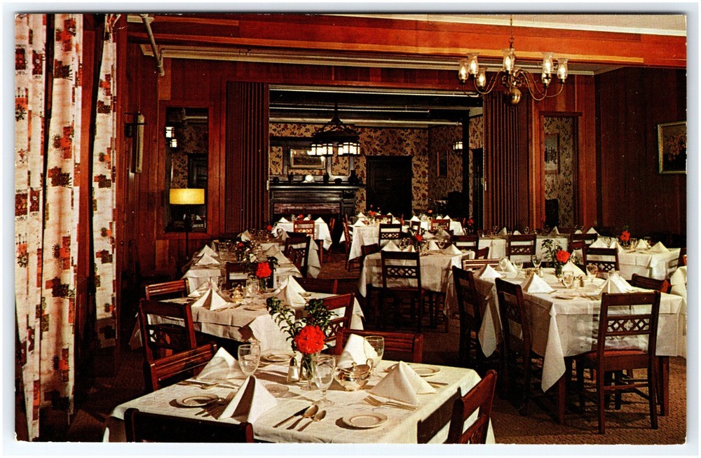 Redstone Lodge Dining Room Redstone Colorado Vtg Postcard