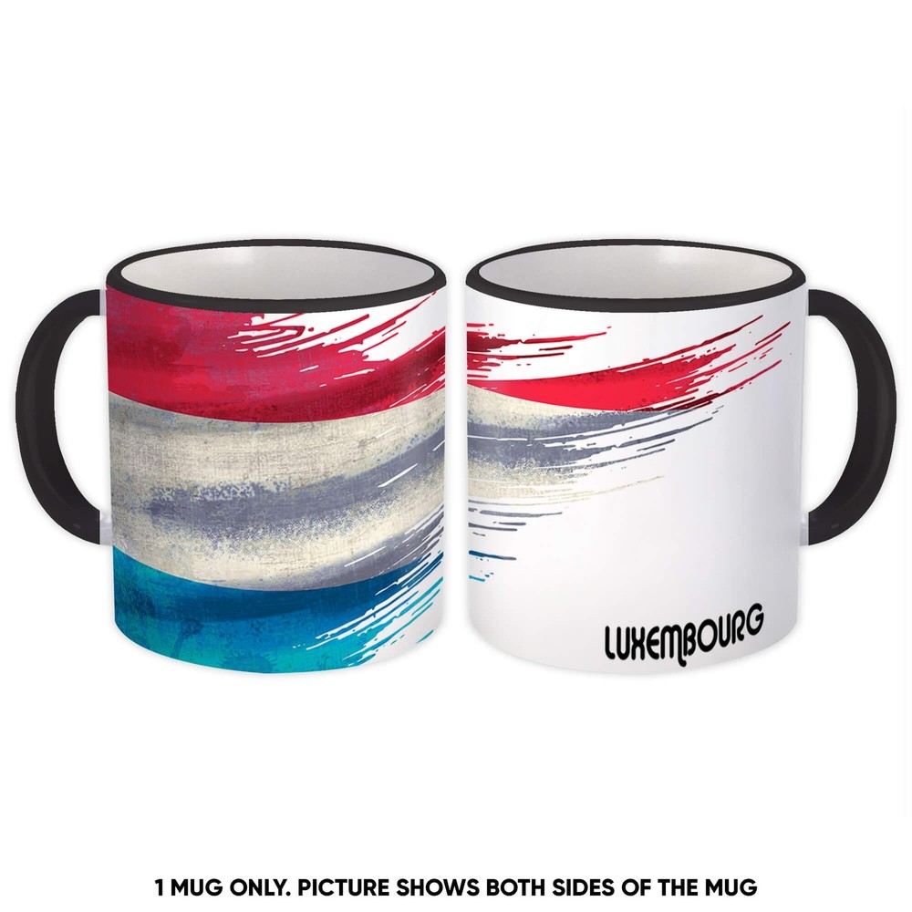 Luxembourg Flag Themed Travel Mug for Expatriates and Luxembourger Gifts