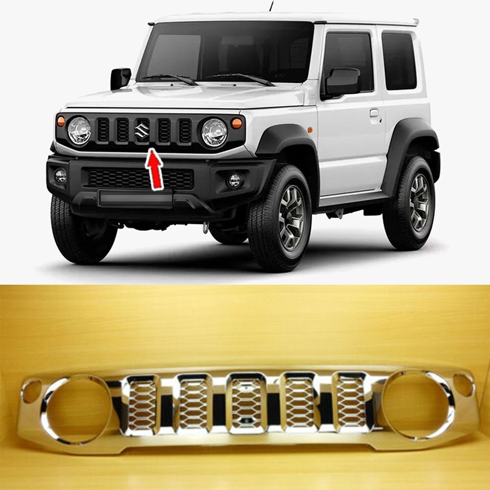 Fits SUZUKI Jimny Sierra 4th JB64W / JB74W 2018-2021 Chrome Front Grille Replace