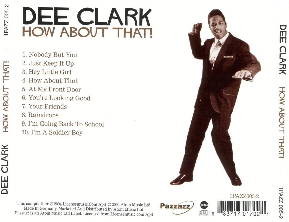 Dee Clark How About That [Pazzazz] New Cd