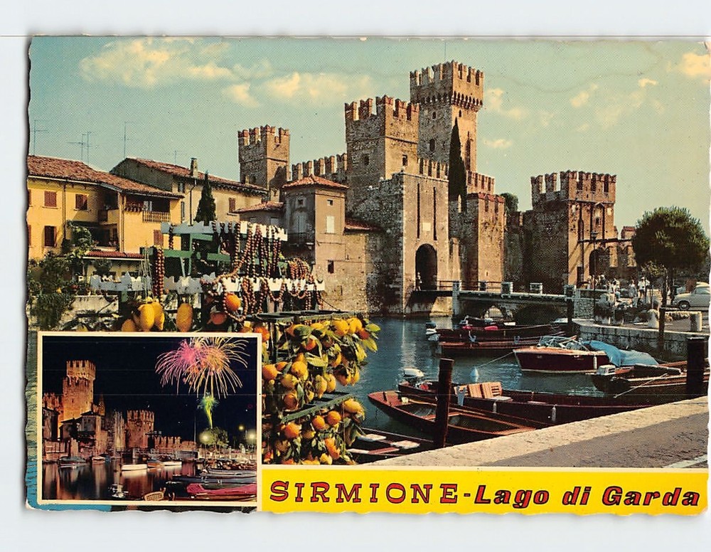 Postcard Lago di Garda Sirmione Italy