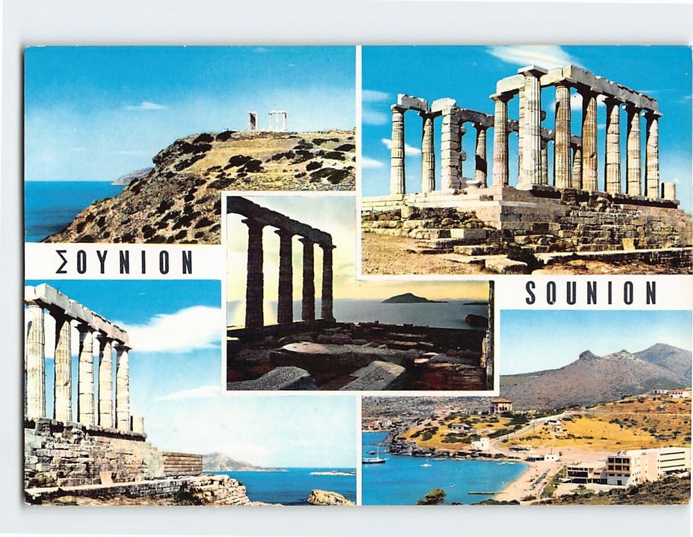 Postcard Sounion Greece
