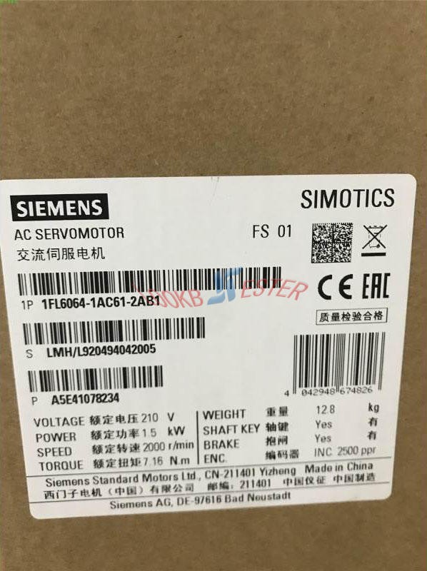 ONE NEW in Box 1FL6064-1AC61-2AB1 #F22
